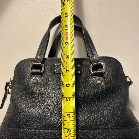 Kate Spade- Black Crocodile Handbag w/ removable adjustable straps. - Picture 10 of 16